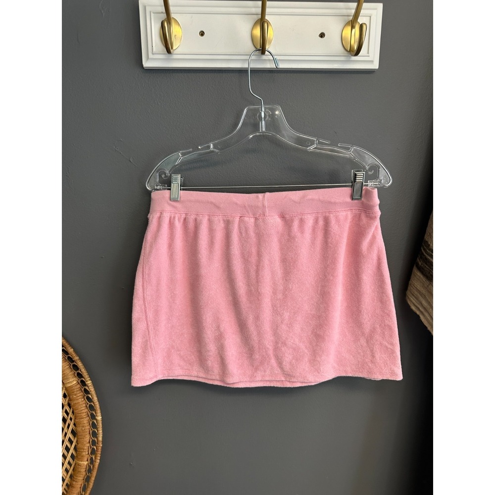 Vintage Y2K Mini Skirt Womens Size M Pink Terry Cloth Fashion Bug Barbiecore‎ - Picture 3 of 4